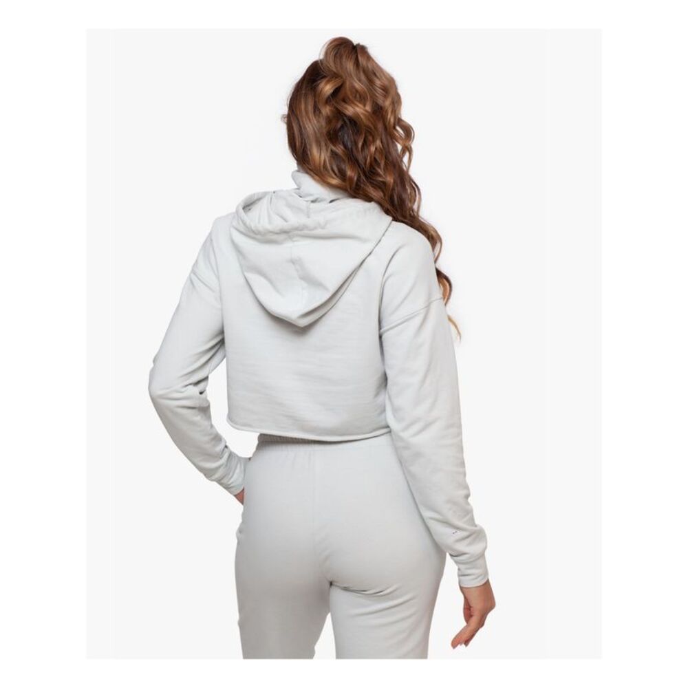 BAM BY BETSY & ADAM Womens Gray Stretch Long Sleeve Hoodie Top L - Picture 3 of 4